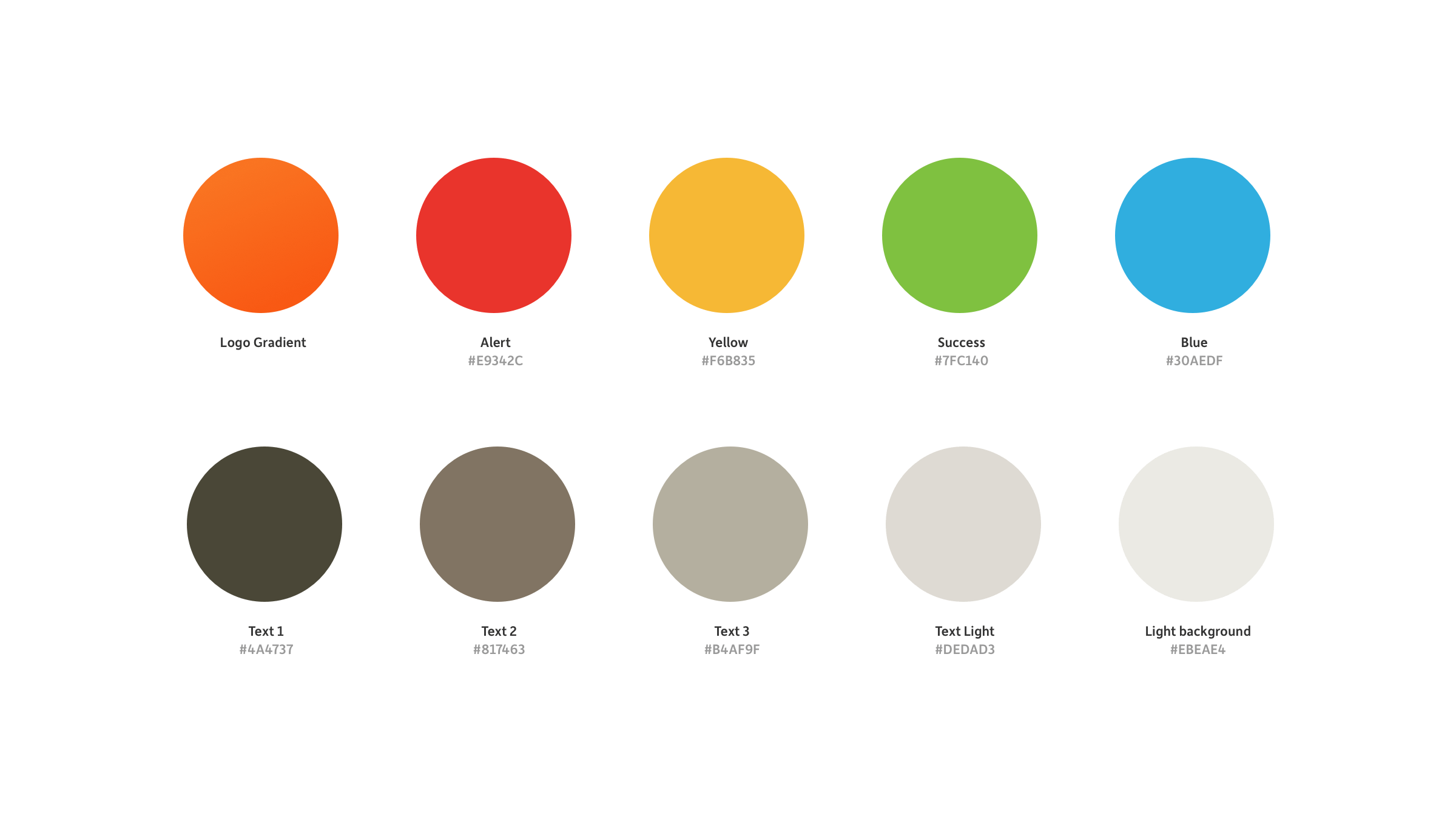 App icon gradient & solid colors